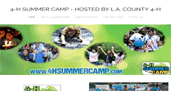 Desktop Screenshot of 4hsummercamp.com