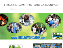 Tablet Screenshot of 4hsummercamp.com